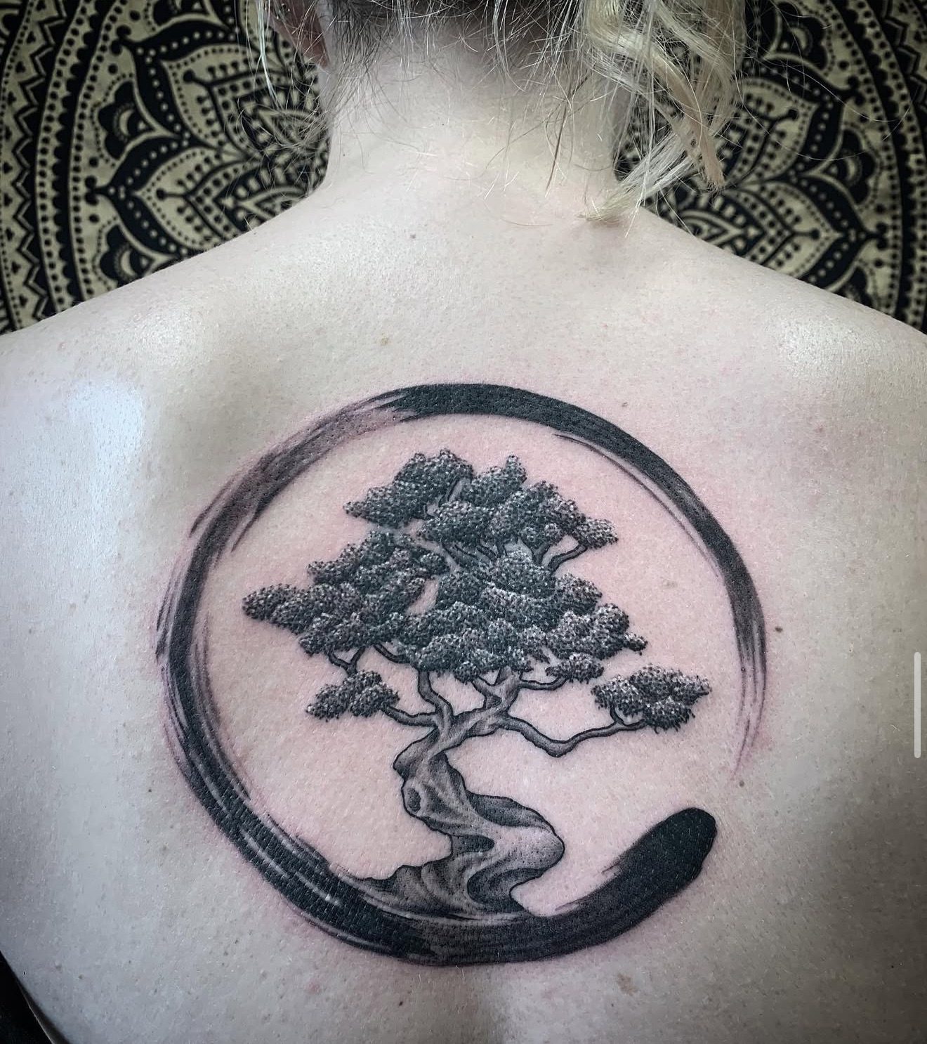 Geometric Mandala tattoo by Ebb and Flow
