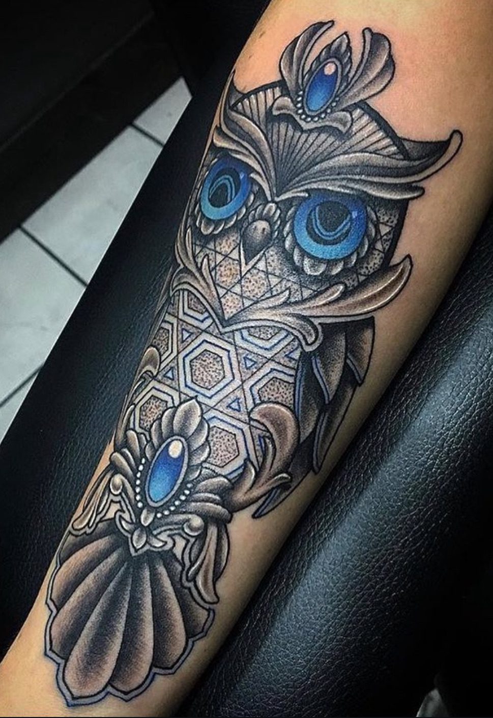 Owl Realism tattoo by Ebb and Flow