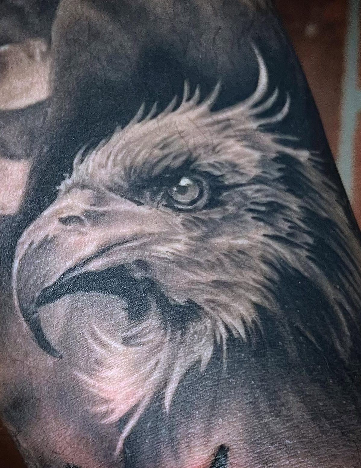 Eagle Realism tattoo by Ebb and Flow