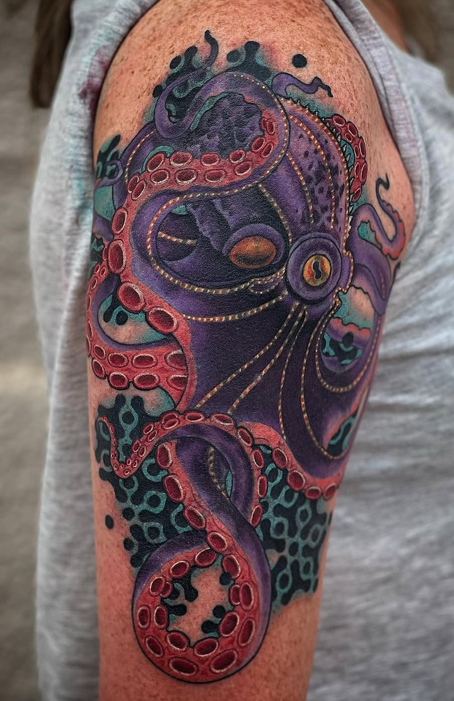 Ornamental Color tattoo by Ebb and Flow