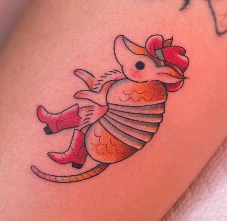 Traditional Rooster tattoo by Lexi at Ebb and Flow